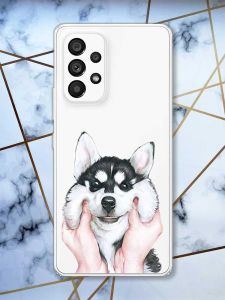 Прозорий чохол на Samsung Galaxy A53  Мордочка принт 121