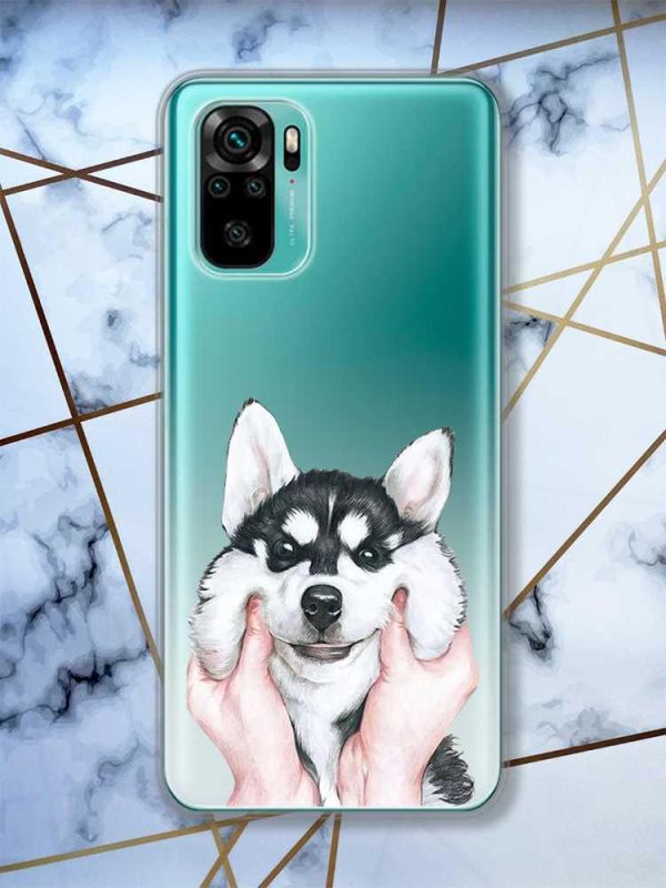 Прозорий чохол на Xiaomi Redmi Note 10 / Note 10s  Мордочка принт 121