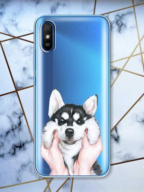 Прозорий чохол на Xiaomi Redmi 9A  Мордочка принт 121