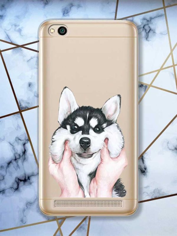 Прозорий чохол на Xiaomi Redmi 5A  Мордочка принт 121