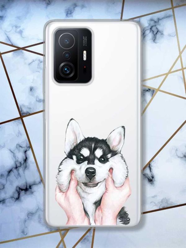 Прозорий чохол на Xiaomi 11T  Мордочка принт 121