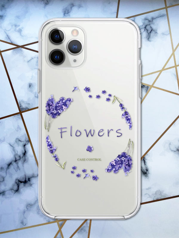 Прозорий чохол для Apple iPhone 11 Pro Max (6,5) Лавандовий віночок принт 19