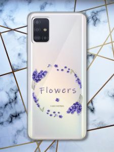 Прозорий чохол на Samsung Galaxy A71 / A715 Лавандовий віночок принт 19