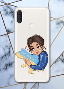 Прозорий чохол для Samsung Galaxy A11 з об'ємним друком Моя Україна принт 2