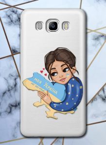 Прозорий чохол для Xiaomi Redmi 6 з об'ємним друком Моя Україна принт 2