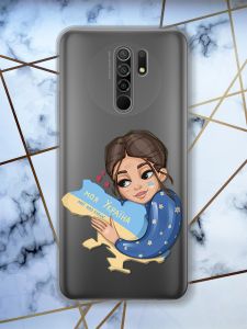 Прозорий чохол для Xiaomi Redmi 9 / 9 Prime з об'ємним друком Моя Україна принт 2