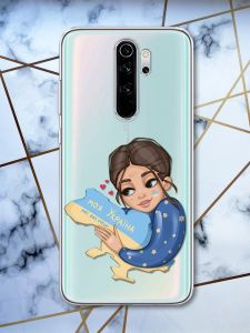 Прозорий чохол для Xiaomi Redmi Note 8 Pro з об'ємним друком Моя Україна принт 2