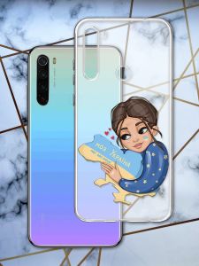 Прозорий чохол для Xiaomi Redmi Note 8T з об'ємним друком Моя Україна принт 2