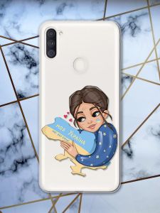Прозорий чохол для Samsung Galaxy А11 з об'ємним друком Моя Україна принт 2