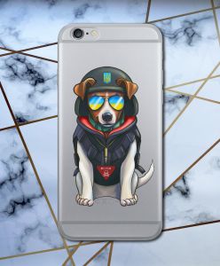 Прозорий чохол на iPhone 6/6s :: Пес Патрон (принт 4)