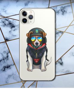 Прозорий чохол на Apple iPhone 11 Pro Max (6,5) патріотичний дизайн Пес Патрон принт 4