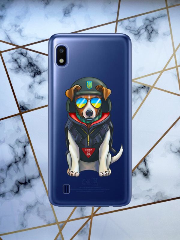 Чохол на Samsung Galaxy А10 (2019) А105 патріотичний дизайн Пес Патрон принт 4