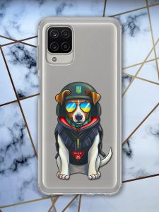 Прозорий чохол на Samsung A12 патріотичний дизайн Пес Патрон принт 4