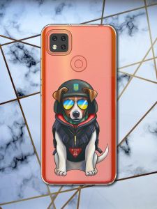 Прозорий чохол на Xiaomi Redmi 9C патріотичний дизайн Пес Патрон принт 4
