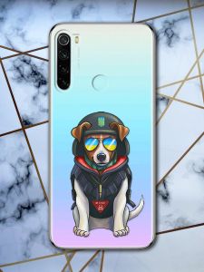 Прозорий чохол на Xiaomi Redmi Note 8 патріотичний дизайн Пес Патрон принт 4