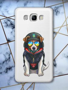 Прозорий чохол на SAMSUNG Galaxy J7(2016) J710 патріотичний дизайн Пес Патрон принт 4