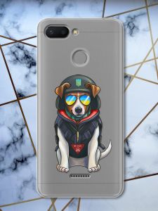 Прозорий чохол на Xiaomi Redmi 6 патріотичний дизайн Пес Патрон принт 4