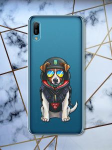 Прозорий чохол на Huawei Y6 2019 / Y6 prime 2019 патріотичний дизайн Пес Патрон принт 4