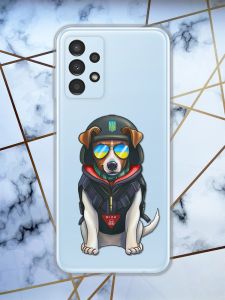 Прозорий чохол на Samsung Galaxy A13 4G з патріотичним дизайном "Патрон" принт 4