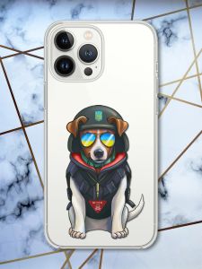 Чохол із захистом камери на iPhone 14 Pro Max патріотичний дизайн Пес Патрон принт 4