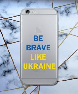 Прозорий чохол для iPhone 6+/6 Plus патріотичний дизайн Сміливість принт 5