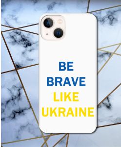 Прозорий чохол для iPhone 13 mini патріотичний дизайн Сміливість принт 5