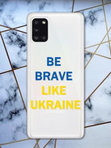 Чохол для Samsung A31 патріотичний дизайн Сміливість принт 5