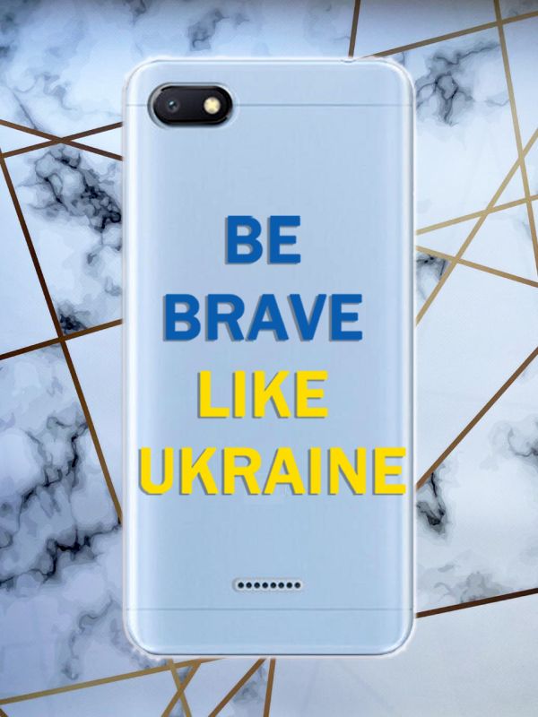 Прозорий чохол для Xiaomi Redmi 6A патріотичний дизайн Сміливість принт 5