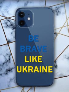 Прозорий чохол для iPhone 12 mini патріотичний дизайн Сміливість принт 5