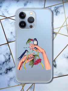 Прозорий чохол для Apple iPhone 13 Pro патріотичний дизайн Ластівки принт 15