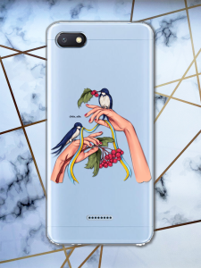 Прозорий чохол для Xiaomi Redmi 6A патріотичний дизайн Ластівки принт 15