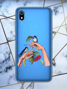 Прозорий чохол для Xiaomi Redmi 7A патріотичний дизайн Ластівки принт 15