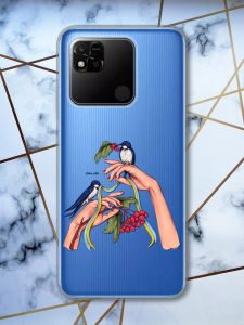 Прозорий чохол на Xiaomi Redmi 10A патріотичний дизайн Ластівки принт 15