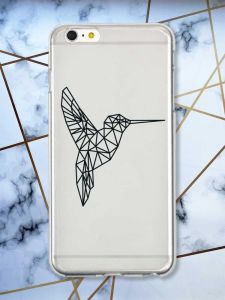 Прозорий чохол на iPhone 6+/6 Plus Колібрі принт 122