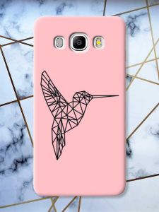 Матовий рожевий чохол на Samsung Galaxy J5(2016) J510 Колібрі принт 122