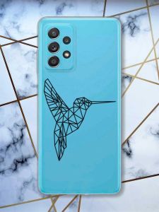 Прозорий чохол на Samsung Galaxy A52 Колібрі принт 122