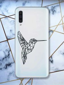 Прозорий чохол на Samsung Galaxy A50 (2019) A505 Колібрі принт 122
