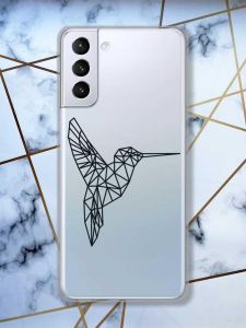 Прозорий чохол для Samsung Galaxy S21 (G991)  Колібрі принт 122