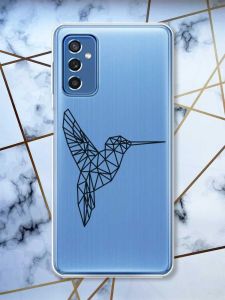 Прозорий чохол на Samsung Galaxy M52 Колібрі принт 122