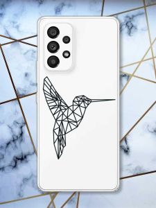 Прозорий чохол на Samsung Galaxy A53  Колібрі принт 122
