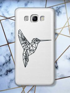 Прозорий чохол на SAMSUNG Galaxy J7(2016) J710 Колібрі принт 122