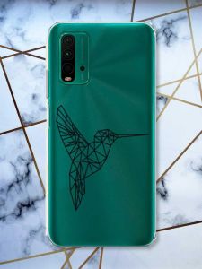 Прозорий чохол на Xiaomi Redmi 9T  Колібрі принт 122
