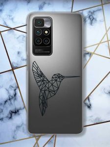 Прозорий чохол для Xiaomi Redmi 10  Колібрі принт 122