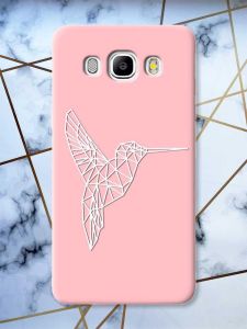 Матовий рожевий чохол на Samsung Galaxy J5(2016) J510 Колібрі принт 123