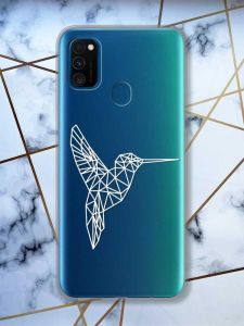 Прозорий чохол на Samsung Galaxy M30s/М21  Колібрі принт 123