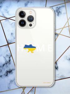 Чохол із захистом камери на iPhone 14 Pro Max патріотичний дизайн Дім Україна принт 73