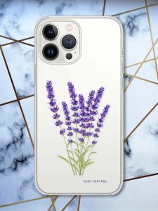 Чохол із захистом камери на iPhone 14 Pro Max Лаванда принт 28