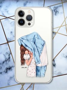 Чохол із захистом камери на iPhone 14 Pro Max Поцілунок принт 33