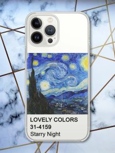 Чохол із захистом камери на iPhone 14 Pro Max Зоряна ніч принт 74