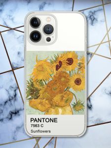 Чохол із захистом камери на iPhone 14 Pro Max Соняхи принт 81